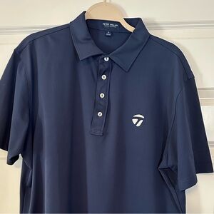 Peter Millar x TaylorMade Dark Blue Polo Shirt